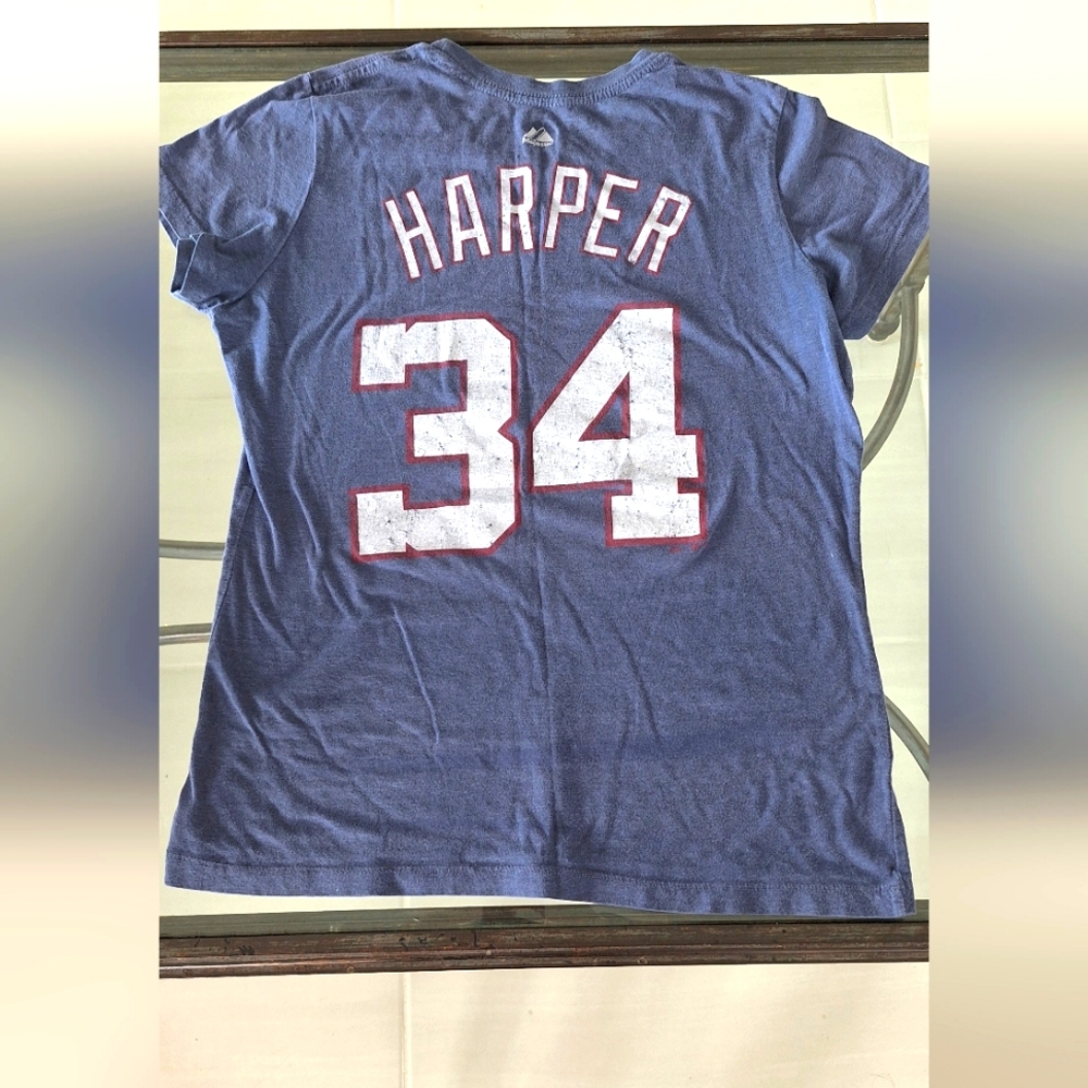 Bryce Harper #34 Washingto Nationals Ladies Cut Tee